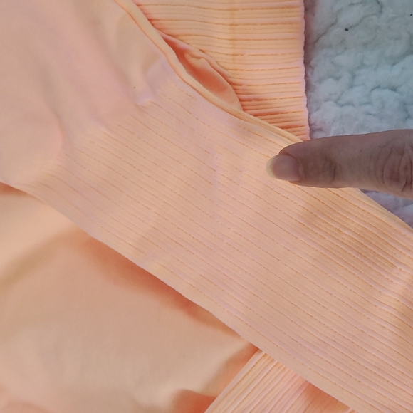 41. *view pics* Free People Good Karma Hi-Neck Layer Top Morning Sun - Picture 6 of 17